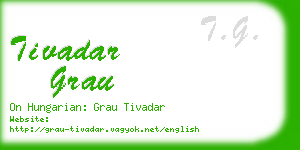 tivadar grau business card